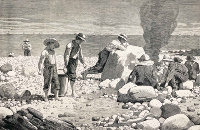 after Winslow Homer - Sea-Side Sketches- Clam Bake