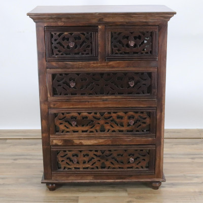 Image for Lot Victorian Style Walnut Chest of Drawers