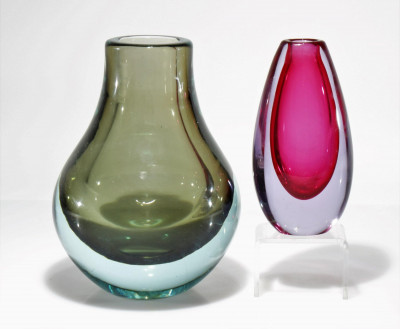 Image for Lot Attr. Flavio Poli for Seguso - Glass Vases