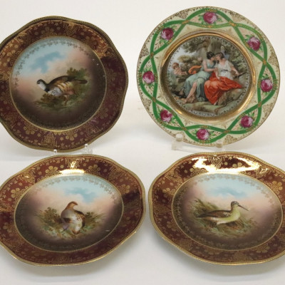 Image for Lot Porcelain Plates Royal Vienna/Mignon Bavaria