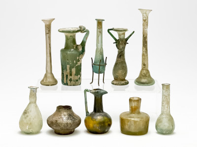 Image for Lot Collection of Ancient Roman Glass Vessels