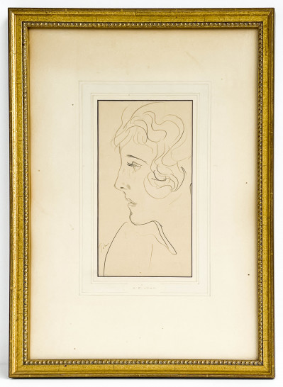 Augustus Edwin John - Untitled (Portrait in Profile)