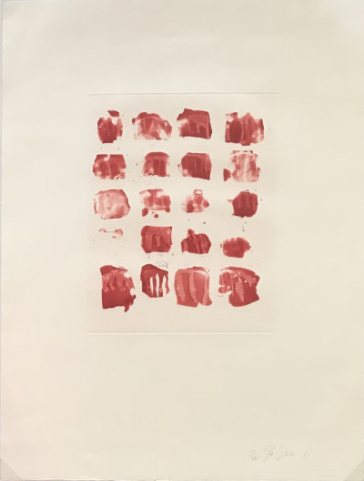 Pat Steir - Little red shapes