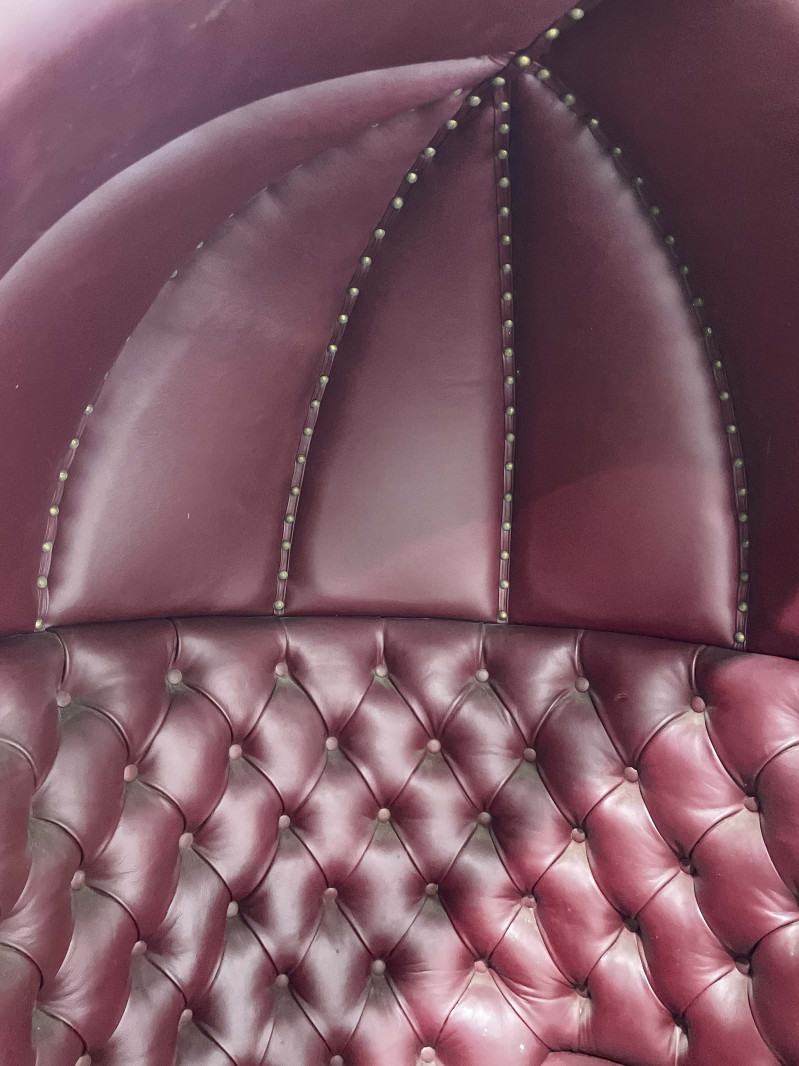 Tufted Leather Hall Porter's Chair