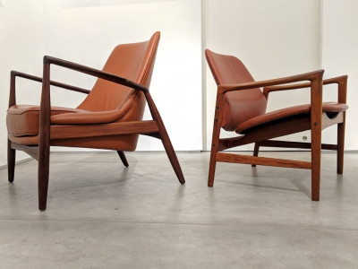 Image 2 of lot Ib Kofod Larsen - Set of Lounges in Leather