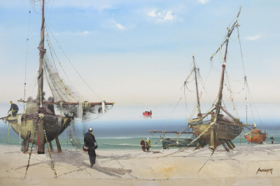 Image for Lot Jorge Aguilar Agon  Beached Boats