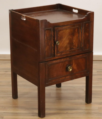 Image for Lot George III Mahogany Dresser Cabinet 18/19 C