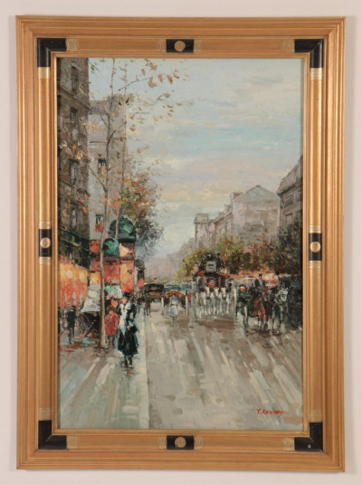 Image for Lot Y. Rowney, &apos;Paris Street Scene", O/C