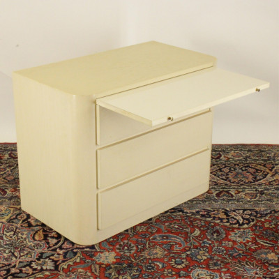 Image 2 of lot 1980&apos;s Ivory Lacquer Side Chest