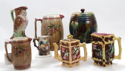 Image for Lot 7 Majolica Vessels