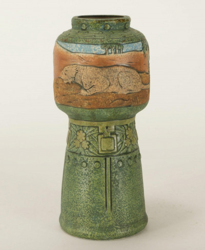 Image for Lot Amphora Czech-Slovakia Pottery Vase