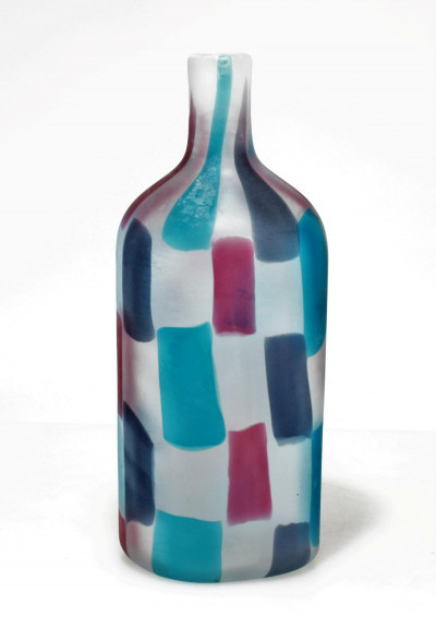 Image for Lot Fulvio Bianconi / Cenedese - Frosted Vase, 1950