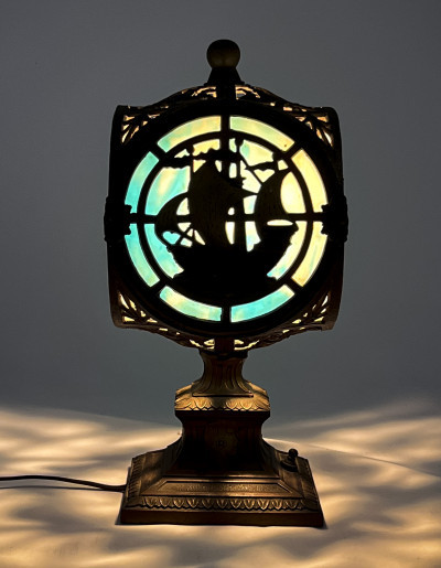 Image for Lot Arts And Crafts Maritime Table Lamp