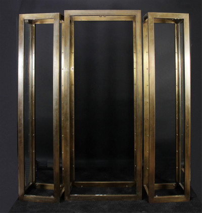 Image for Lot Modern Bronze Patinated Display Cabinet