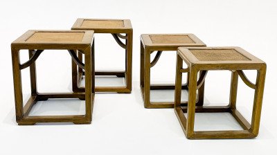 Two Pairs of Chinese Stools