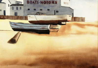 Image for Lot Doug Brega - Provincetown Boat - W/C