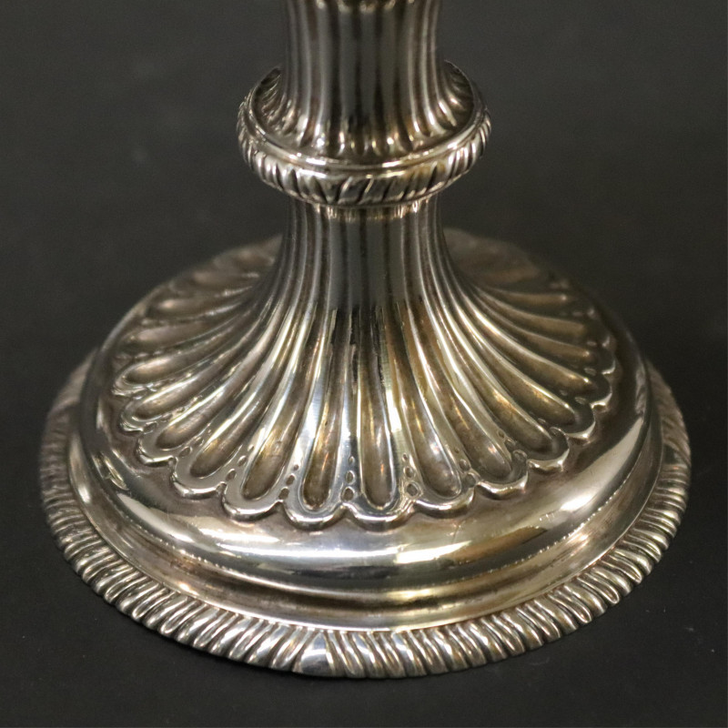 Image 2 of lot 4 George III Silver  Gilt Goblets  London 1773