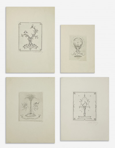 Title Sascha Kronburg - Group of 4 Etchings on Paper / Artist