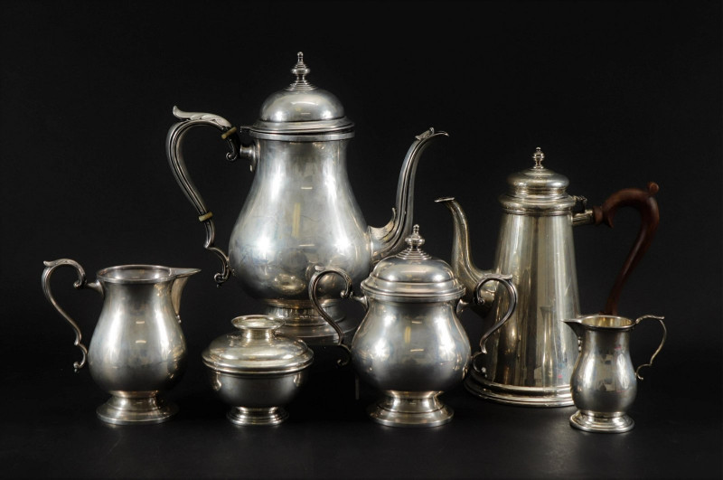 Image 1 of lot 2 Sterling Silver Coffee Services