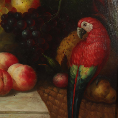 Bluhme  Still Life with Parrot O/C