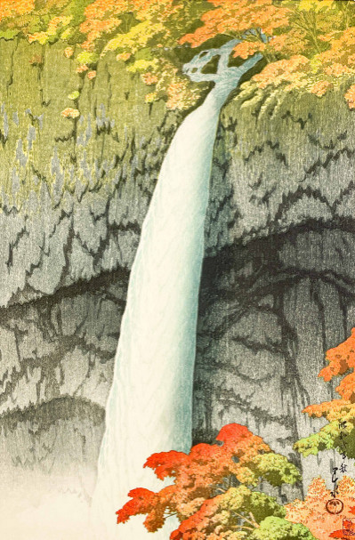 Hasui Kawase - Kegon Waterfall at Nikko