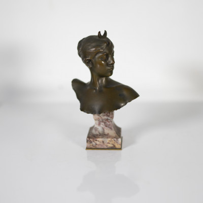 Image for Lot Alexandre Falguière - Bust of Diana