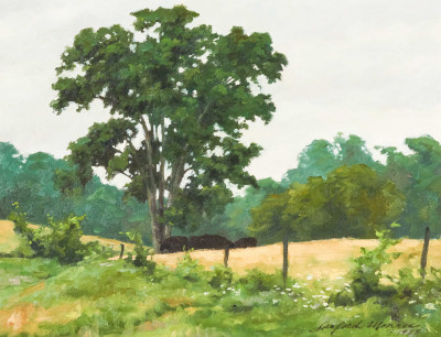 Lanford Monroe - Brown's Farm (Pastoral scene with cows)