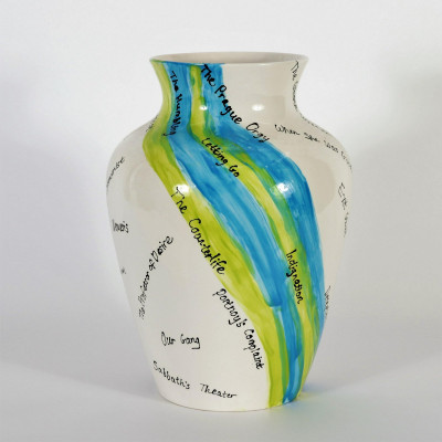 Image for Lot Ceramic Vase, Philip B. Roth, 80th Birthday