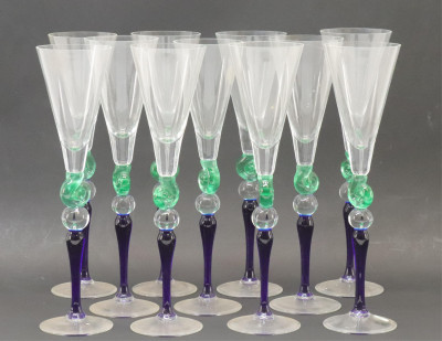 Image for Lot BAG Champagne Flute Glasses