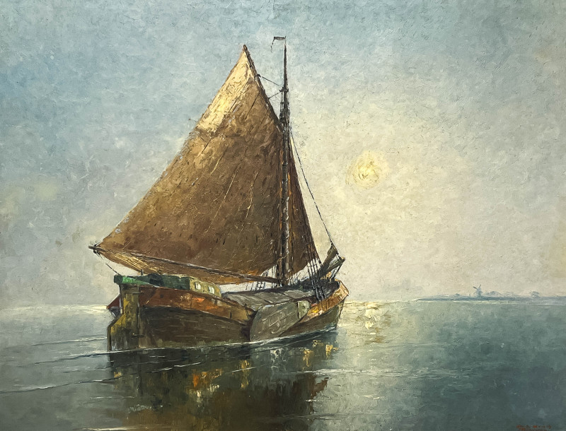 Franz Ambrasath - Untitled (Boat at Sea)