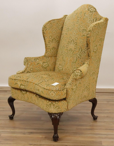 Image for Lot Southwood Furniture Queen Anne Style Wing Chair
