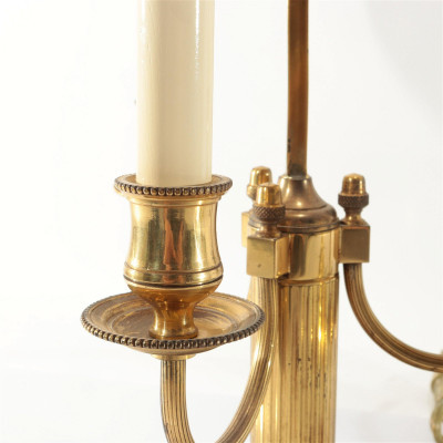 Image 2 of lot 2 Lamps - French Style Bouillotte & Barley Twist