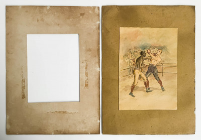 Unknown Artist - Black Peter Jackson's 61st Round Draw Against James J. Corbett 1891