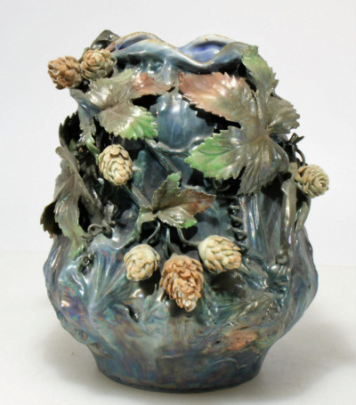 Image for Lot Ernst Wahliss - Amphora Luster Glazed Vase, 1900