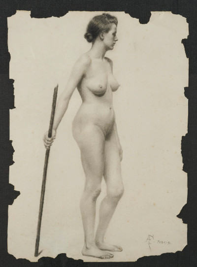 Unknown Artist - Untitled (Standing nude)
