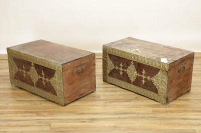 Image for Lot Pair of Philippine Marriage Chests