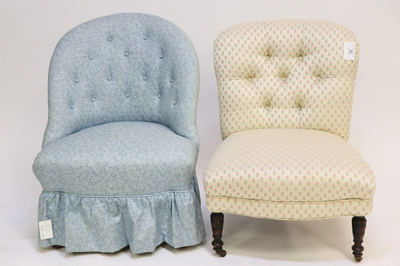 Image 2 of lot 2 Similar Boudoir Chairs
