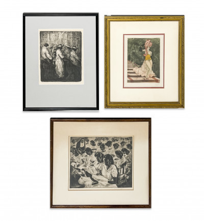 Image for Lot Various Artists - Group of 3 Figural Scenes