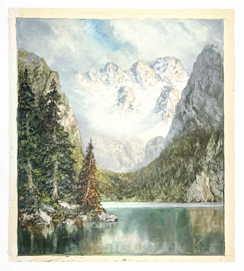 Herbert August Uerpmann - Untitled (Mountains Over Water)