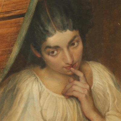 Image for Lot Watercolor Portrait of Woman