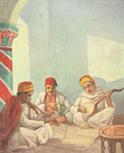 Image for Lot Unknown Artist - Seated Musicians