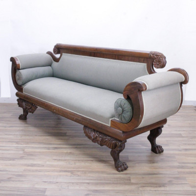Image for Lot American Classical Mahogany Sofa, 19th C.