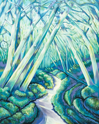 Title Lowell Nesbitt - Crossing Trees / Artist
