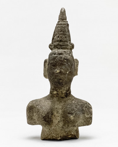 Image for Lot Indonesian Carved Stone Figure of a Deity