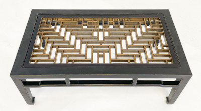 Image for Lot Chinese Ebonized Coffee Table
