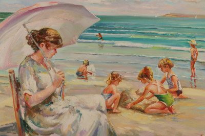 Image for Lot K Leone  Day at the Beach II