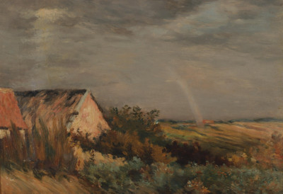 Image for Lot Jean Charles Cazin, Rainbow Landscape, O/C