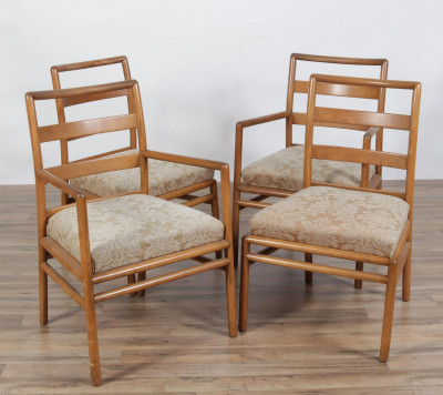 Image for Lot T.H. Robsjohn Gibbings Cherry Chairs, 1950