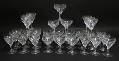 Set of 36 Baccarat Glass Stems