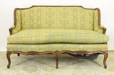 Title French Provincial Style Upholstered Loveseat / Artist